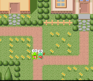 Screenshot Thumbnail / Media File 1 for Kero Kero Keroppi no Bouken Nikki - Nemureru Mori no Keroriinu (Japan)