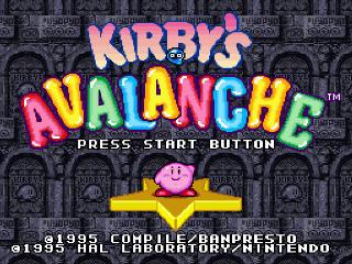Screenshot Thumbnail / Media File 1 for Kirby's Avalanche (USA)