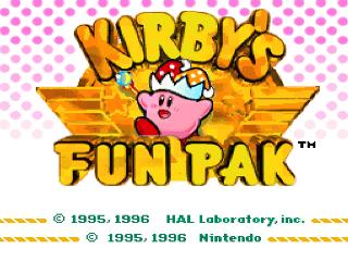 Screenshot Thumbnail / Media File 1 for Kirby's Fun Pak (Europe)