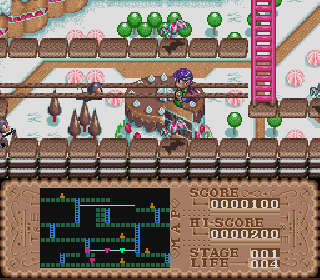 Screenshot Thumbnail / Media File 1 for Lode Runner Twin - Justy to Liberty no Daibouken (Japan)