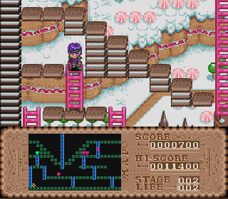 Screenshot Thumbnail / Media File 1 for Lode Runner Twin - Justy to Liberty no Daibouken (Japan)