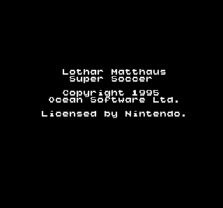 Screenshot Thumbnail / Media File 1 for Lothar Matthaus Super Soccer (Germany)