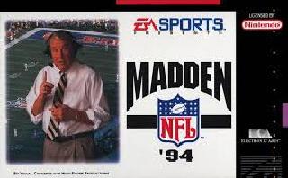 Screenshot Thumbnail / Media File 1 for Madden NFL '94 (Europe)