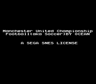 Screenshot Thumbnail / Media File 1 for Manchester United Championship Soccer (Europe) (Beta)