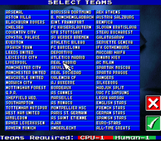 Screenshot Thumbnail / Media File 1 for Manchester United Championship Soccer (Europe)