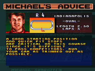 Screenshot Thumbnail / Media File 1 for Michael Andretti's IndyCar Challenge (USA)