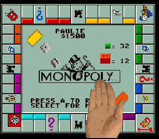 Screenshot Thumbnail / Media File 1 for Monopoly (USA) (Rev A)
