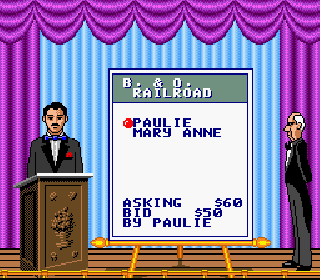 Screenshot Thumbnail / Media File 1 for Monopoly (USA) (Rev A)