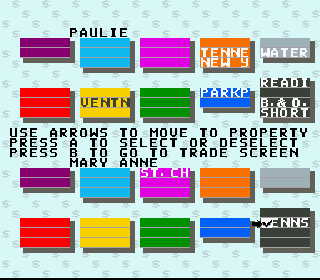 Screenshot Thumbnail / Media File 1 for Monopoly (USA) (Rev A)