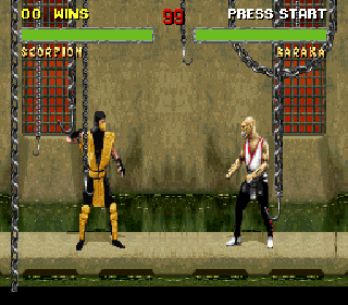 Screenshot Thumbnail / Media File 1 for Mortal Kombat II - Kyuukyoku Shinken (Japan)