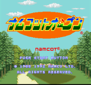 Screenshot Thumbnail / Media File 1 for Namcot Open (Japan)