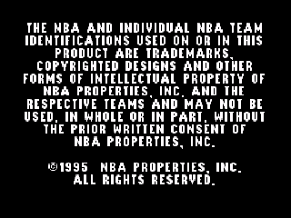 Screenshot Thumbnail / Media File 1 for NBA Live '96 (Europe)