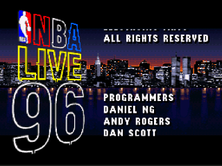 Screenshot Thumbnail / Media File 1 for NBA Live '96 (Europe)