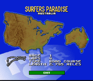 Screenshot Thumbnail / Media File 1 for Newman-Haas IndyCar Racing featuring Nigel Mansell (Europe)