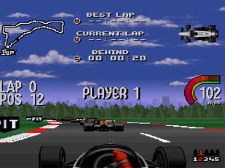 Screenshot Thumbnail / Media File 1 for Newman-Haas IndyCar Racing featuring Nigel Mansell (Japan)