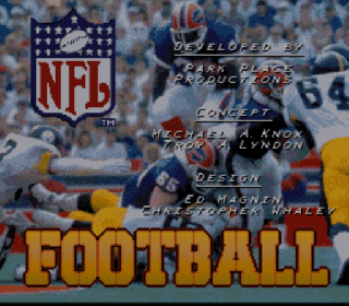 Screenshot Thumbnail / Media File 1 for NFL Football (Europe) (Proto)