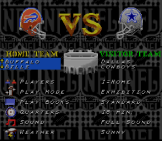 Screenshot Thumbnail / Media File 1 for NFL Football (Europe) (Proto)