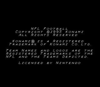 Screenshot Thumbnail / Media File 1 for NFL Football (Europe)