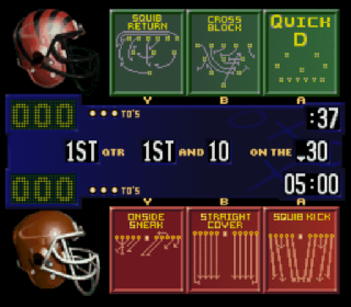 Screenshot Thumbnail / Media File 1 for NFL Quarterback Club '96 (USA) (Beta)