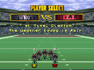 Screenshot Thumbnail / Media File 1 for NFL Quarterback Club (Japan)