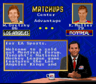 Screenshot Thumbnail / Media File 1 for NHL '94 (USA)