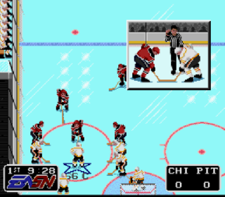Screenshot Thumbnail / Media File 1 for NHLPA Hockey '93 (Europe)