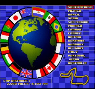 Screenshot Thumbnail / Media File 1 for Nigel Mansell's World Championship Racing (Europe)
