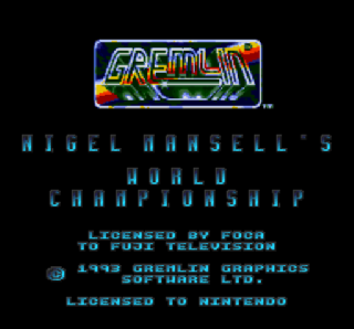 Screenshot Thumbnail / Media File 1 for Nigel Mansell's World Championship Racing (USA)