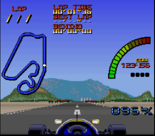 Screenshot Thumbnail / Media File 1 for Nigel Mansell's World Championship Racing (USA)