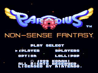 Screenshot Thumbnail / Media File 1 for Parodius - Non-Sense Fantasy (Europe)