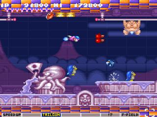 Screenshot Thumbnail / Media File 1 for Parodius - Non-Sense Fantasy (Europe)