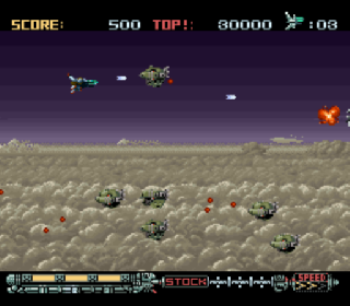 Screenshot Thumbnail / Media File 1 for Phalanx - The Enforce Fighter A-144 (Europe)