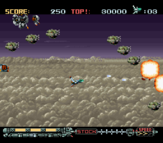 Screenshot Thumbnail / Media File 1 for Phalanx - The Enforce Fighter A-144 (Europe)