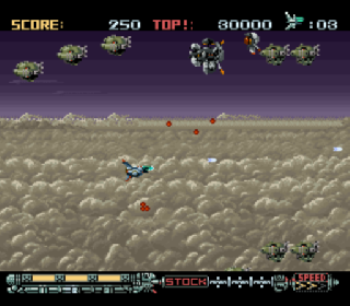Screenshot Thumbnail / Media File 1 for Phalanx - The Enforce Fighter A-144 (Europe)