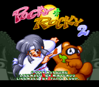 Screenshot Thumbnail / Media File 1 for Pocky & Rocky 2 (Europe)