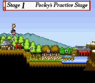 Screenshot Thumbnail / Media File 1 for Pocky & Rocky 2 (USA) (Beta)