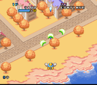 Screenshot Thumbnail / Media File 1 for Pop'n TwinBee (Japan) (Sample)