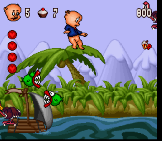 Screenshot Thumbnail / Media File 1 for Porky Pig's Haunted Holiday (Europe)