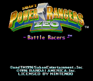 Screenshot Thumbnail / Media File 1 for Power Rangers Zeo - Battle Racers (USA)