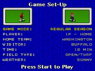 Screenshot Thumbnail / Media File 1 for Pro Football '93 (Japan)