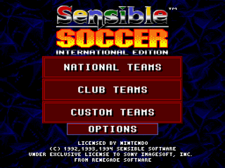 Screenshot Thumbnail / Media File 1 for Sensible Soccer - International Edition (Europe) (En,Fr,De,It)