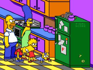 Screenshot Thumbnail / Media File 1 for Simpsons, The - Bart no Fushigi na Yume no Daibouken (Japan)