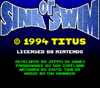 Screenshot Thumbnail / Media File 1 for Sink or Swim (Europe)