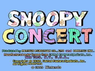 Screenshot Thumbnail / Media File 1 for Snoopy Concert (Japan)