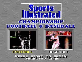 Screenshot Thumbnail / Media File 1 for Sports Illustrated Championship Football & Baseball (USA) (Beta)