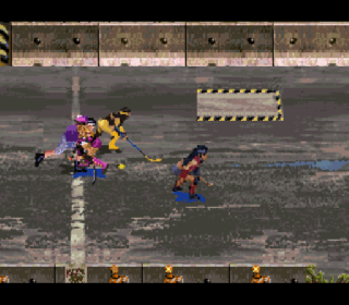 Screenshot Thumbnail / Media File 1 for Street Hockey '95 (USA) (Beta)