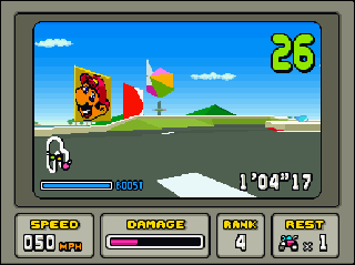 Screenshot Thumbnail / Media File 1 for Stunt Race FX (USA)