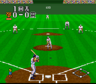 Screenshot Thumbnail / Media File 1 for Super 3D Baseball (Japan)