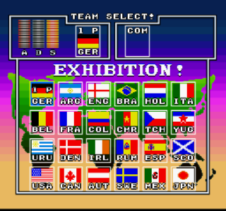 Screenshot Thumbnail / Media File 1 for Super Cup Soccer (Japan)