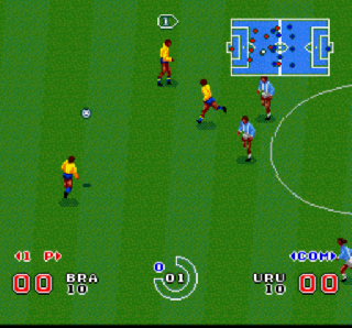 Screenshot Thumbnail / Media File 1 for Super Cup Soccer (Japan)